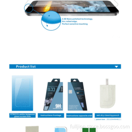 0.15mm/0.2mm/0.33mm/0.4mm Tempered glass screen protector for MEIZU MX3